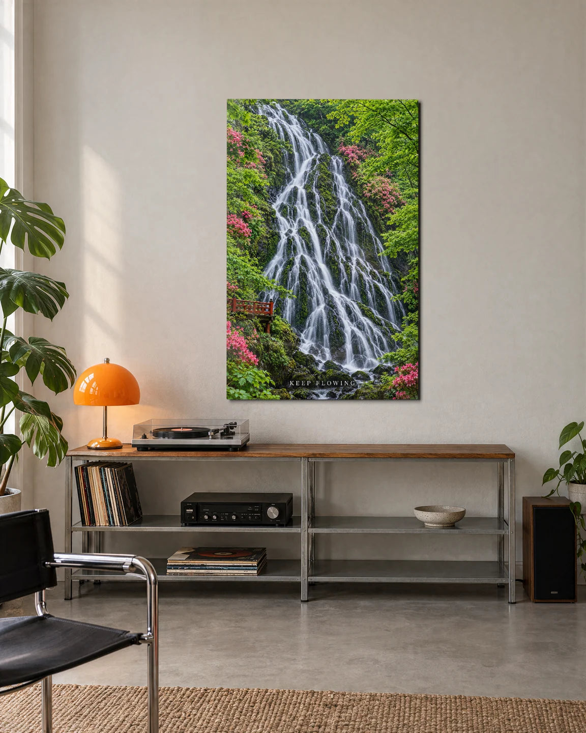 Keep Flowing — shown in a living space