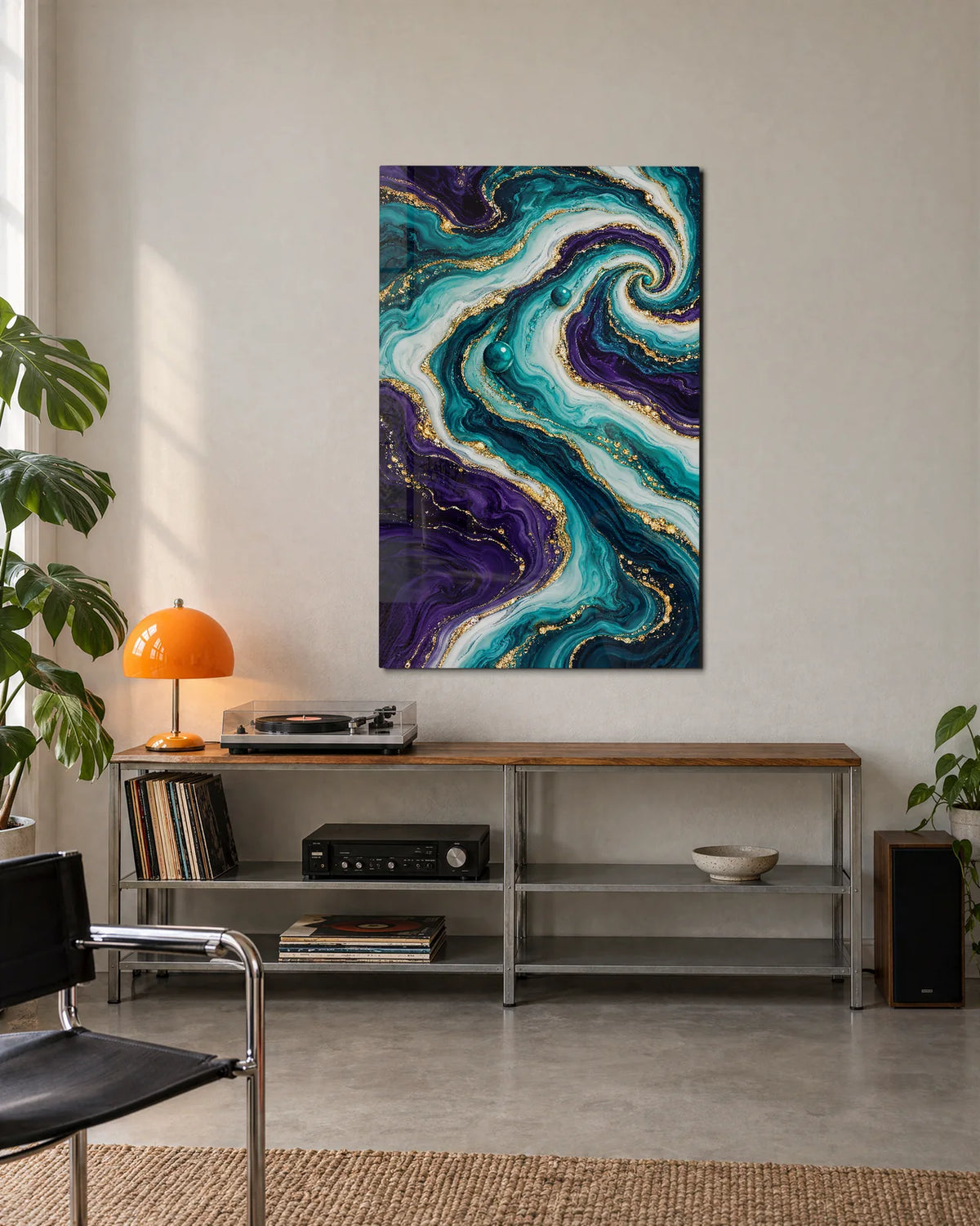 Violet Whirl — shown in a living space