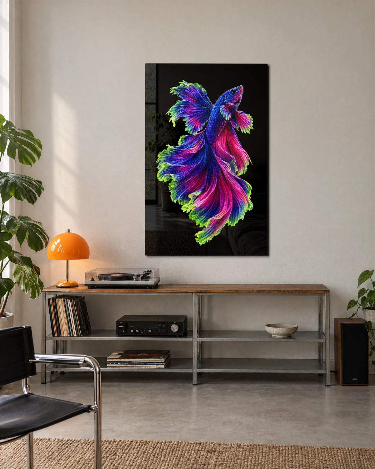 Betta in Bloom — shown in a living space