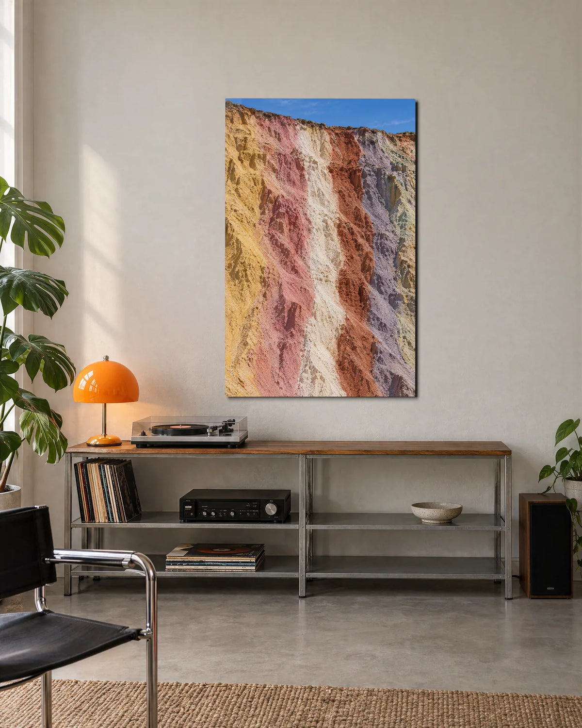 Coloured Sand Cliff — shown in a living space