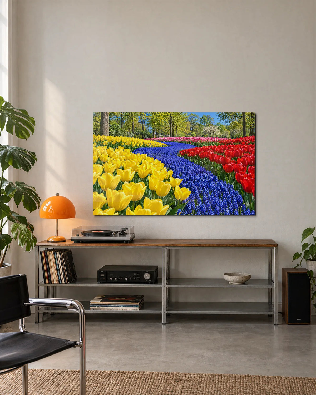 River of Hyacinths — shown in a living space