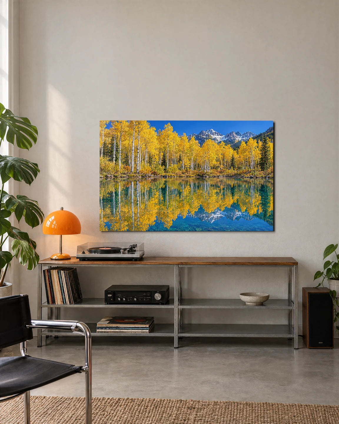 Aspens and the Pond — shown in a living space