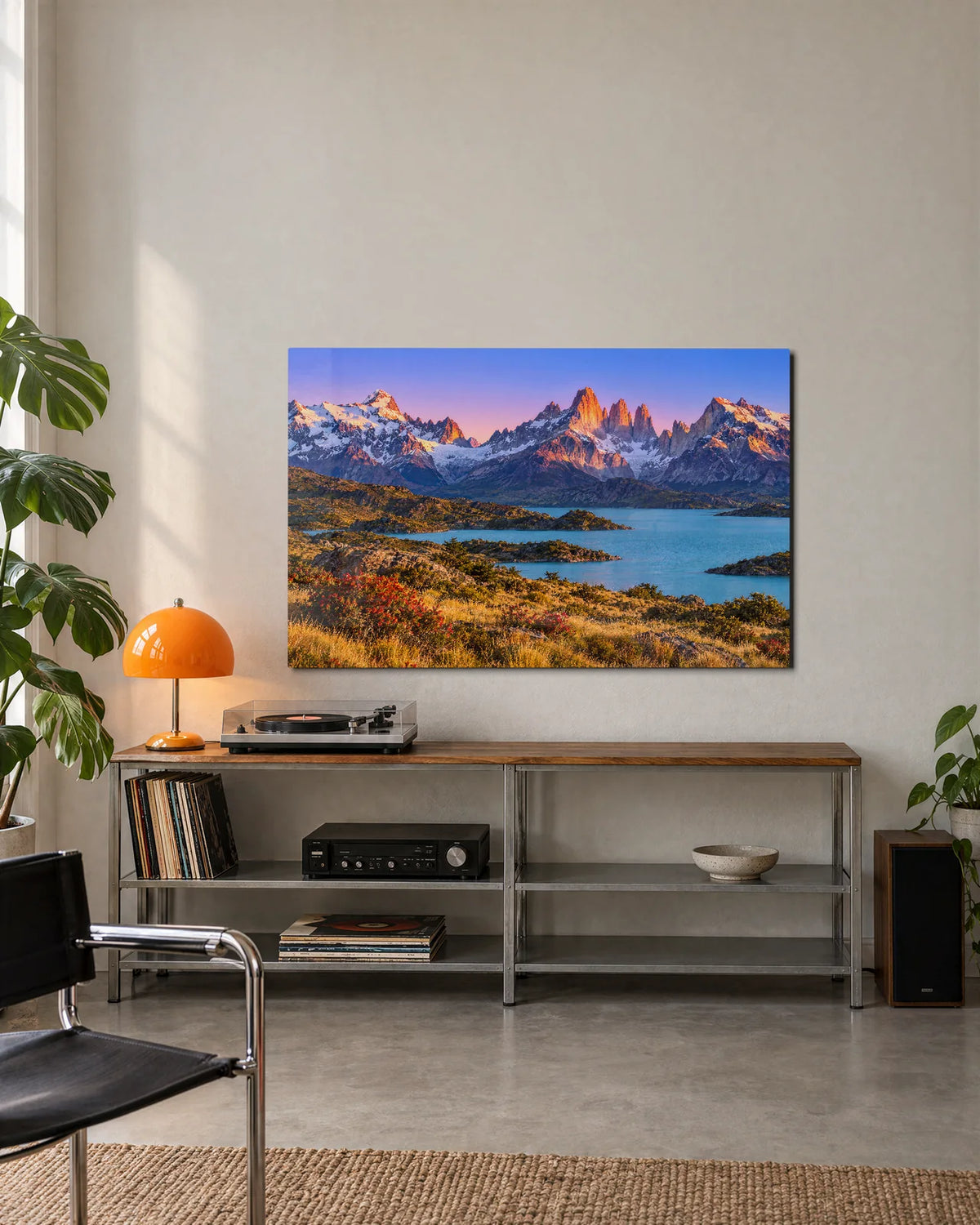 Patagonian Dawn — shown in a living space