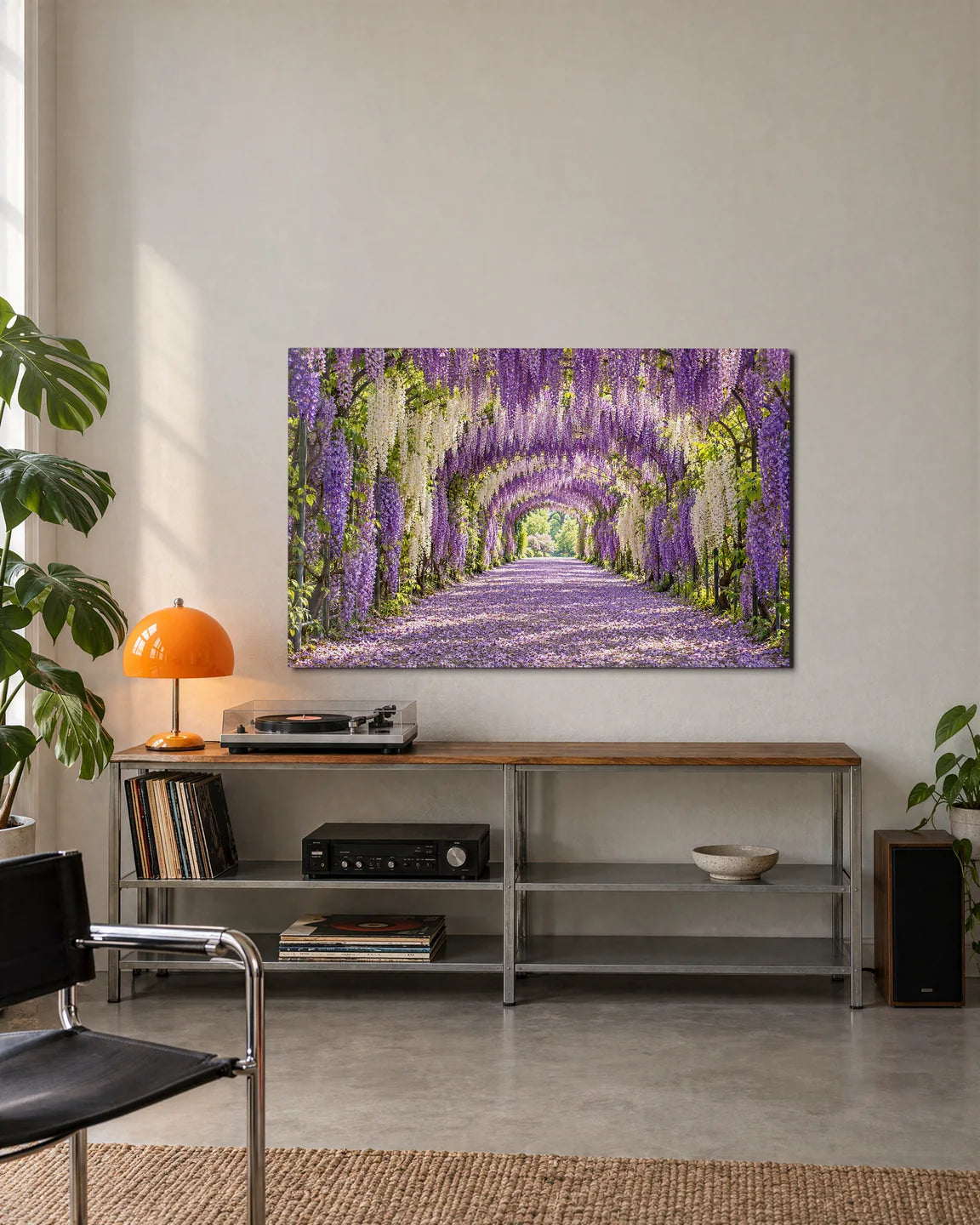 Wisteria Tunnel — shown in a living space