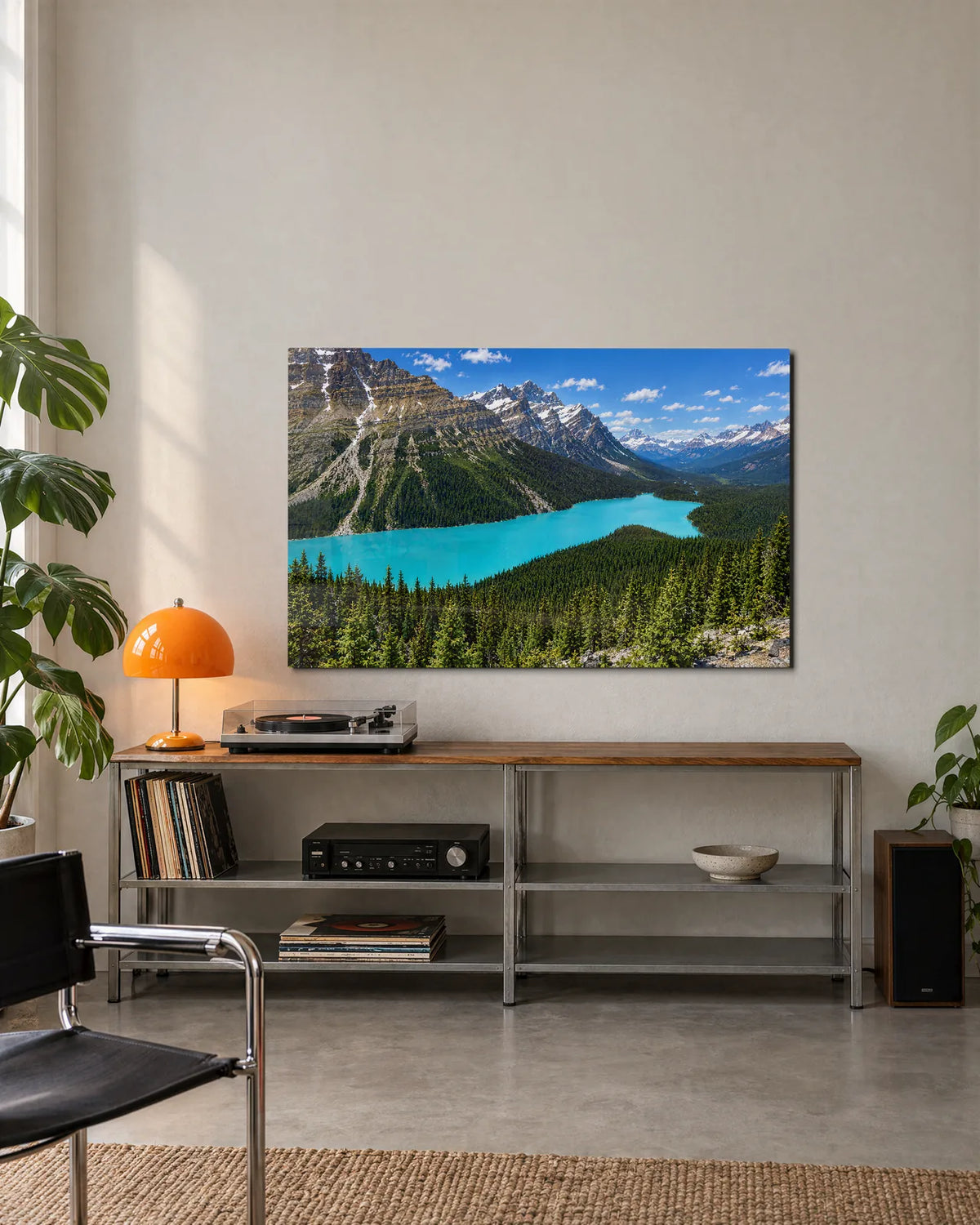 Peyto Lake — shown in a living space
