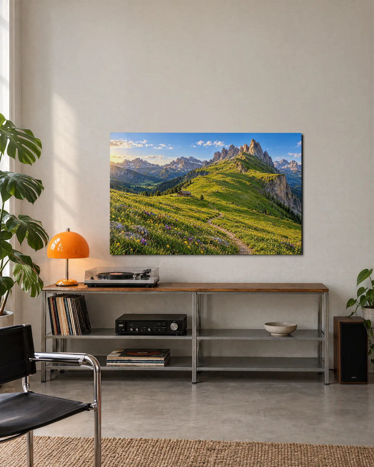 Seceda Ridge in Summer — shown in a living space
