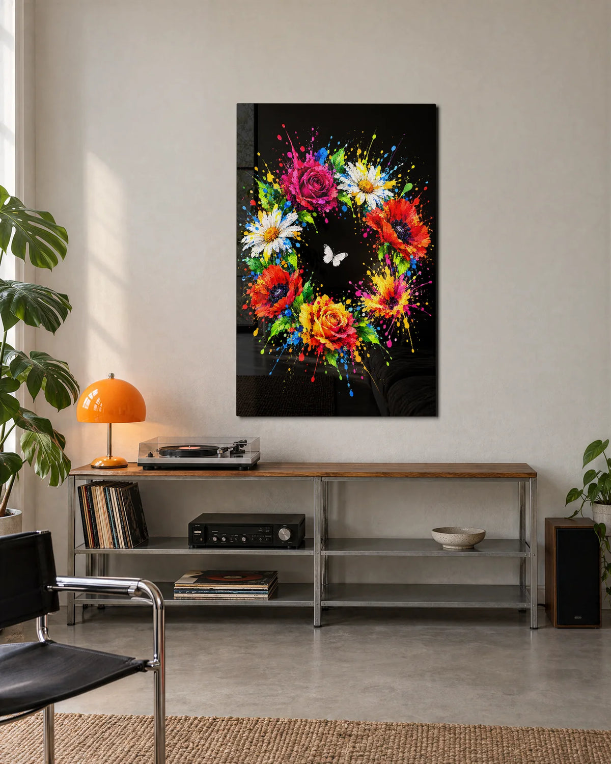 Wreath of Splashes — shown in a living space