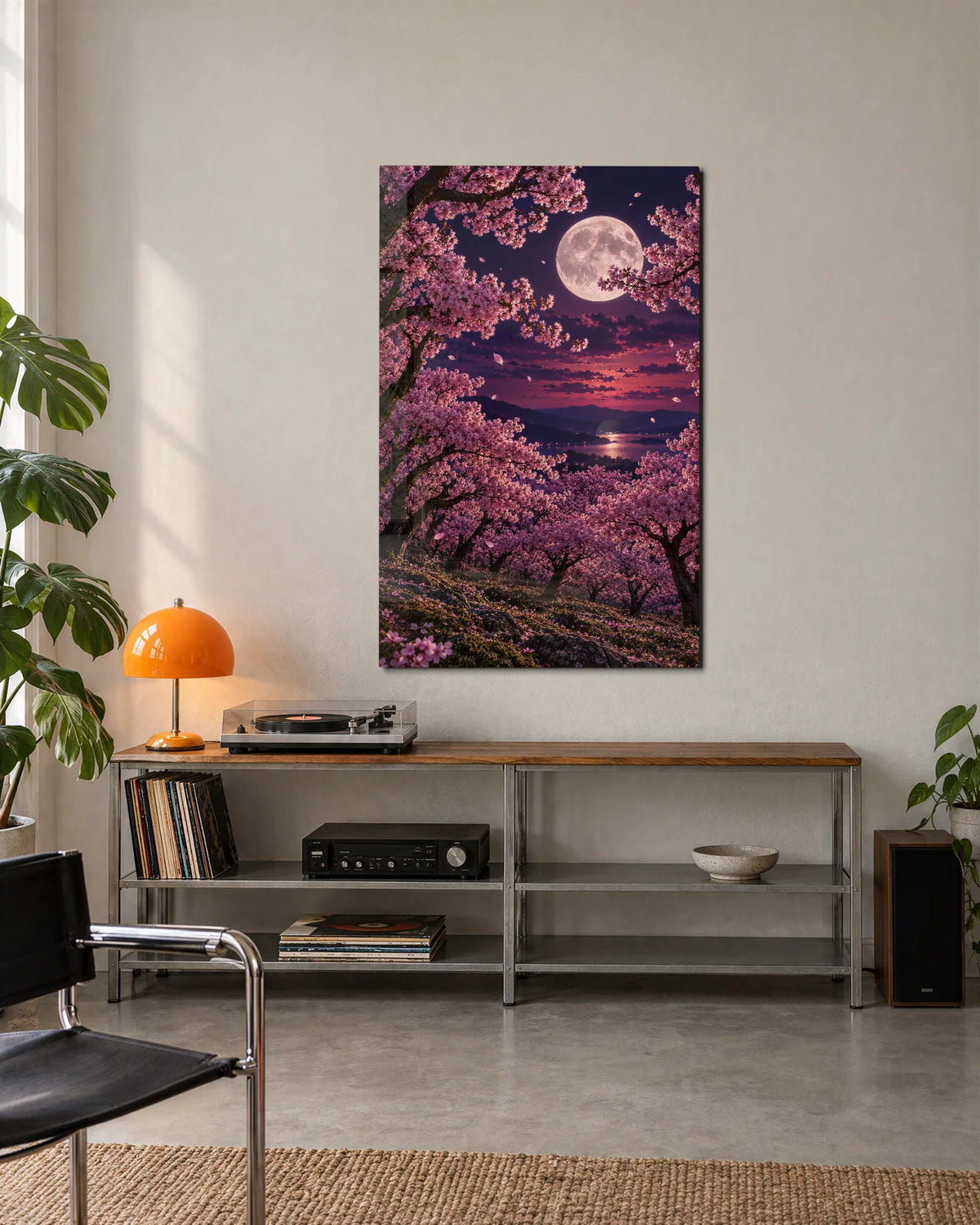 Moon Through the Blossom — shown in a living space