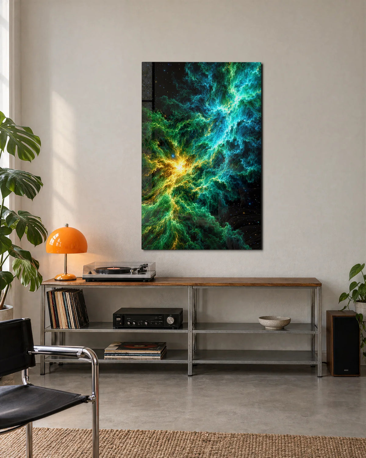 Emerald Nebula — shown in a living space