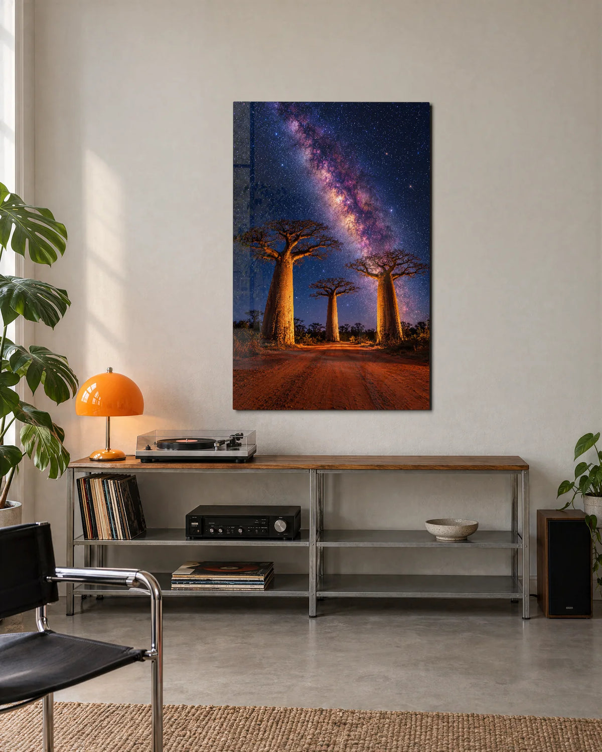 Baobabs Under the Milky Way — shown in a living space