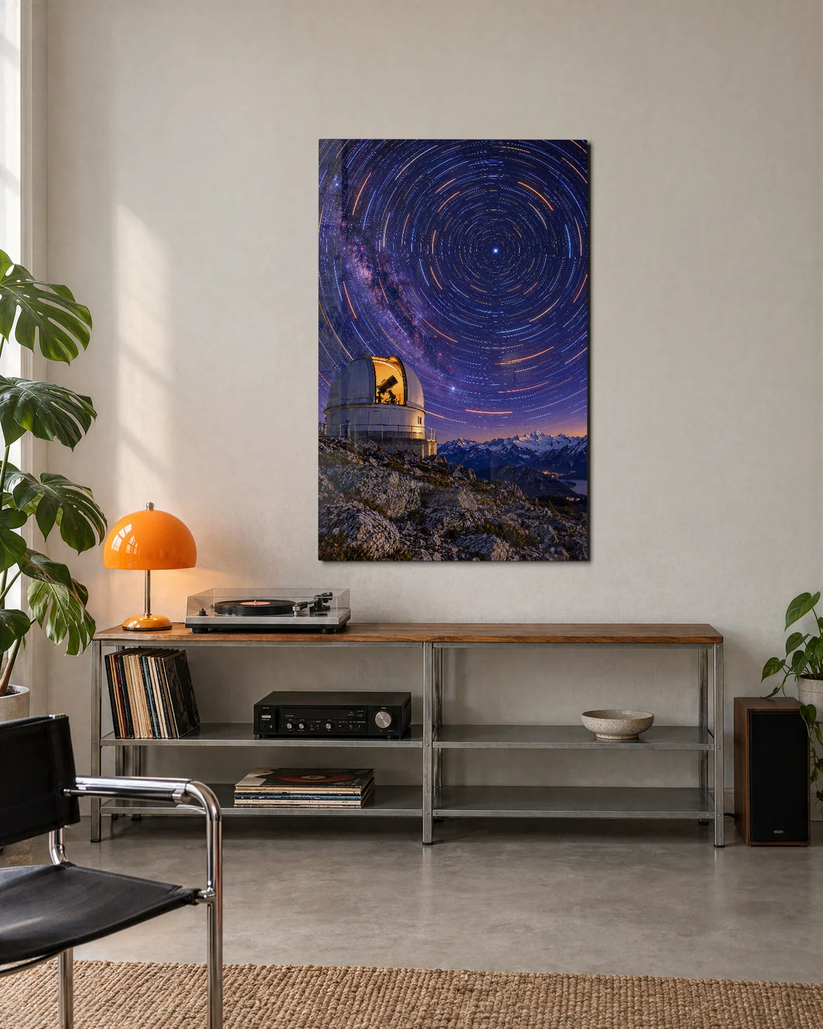 Observatory Under the Stars — shown in a living space