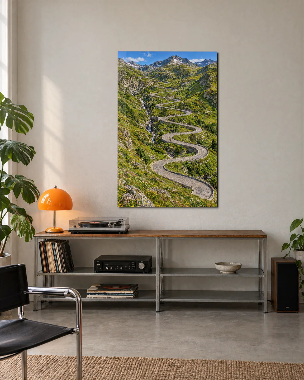 Cobbled Switchbacks — shown in a living space