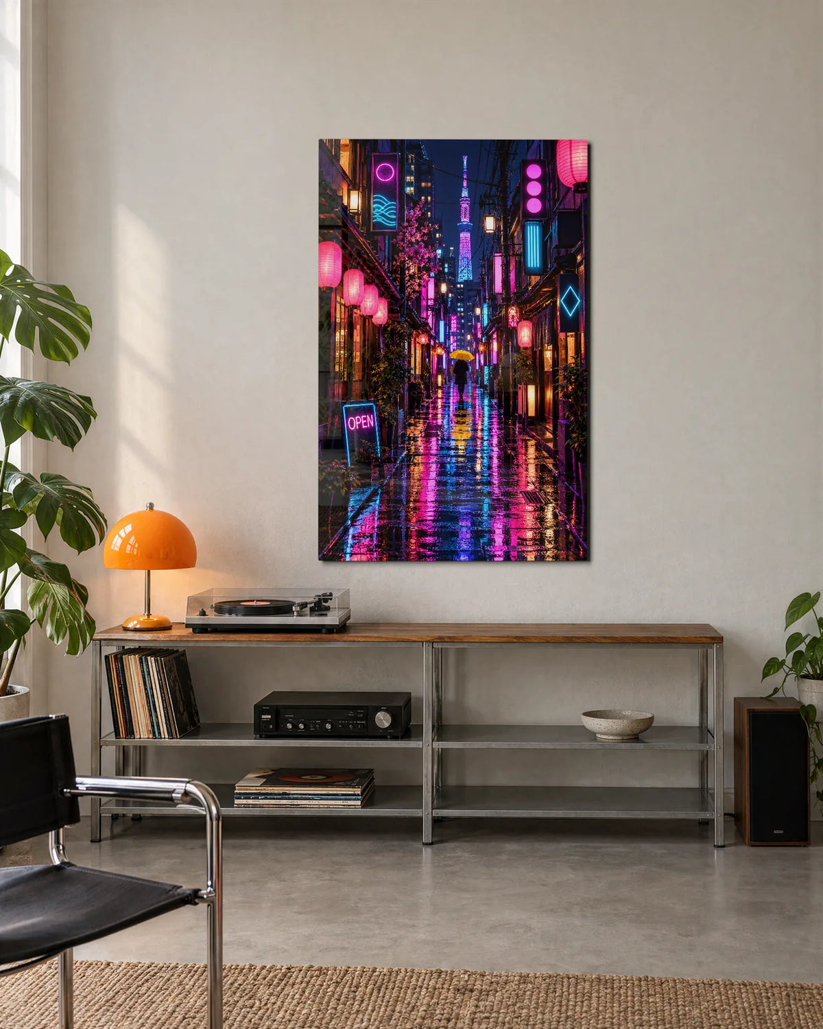 Tokyo Rain — shown in a living space