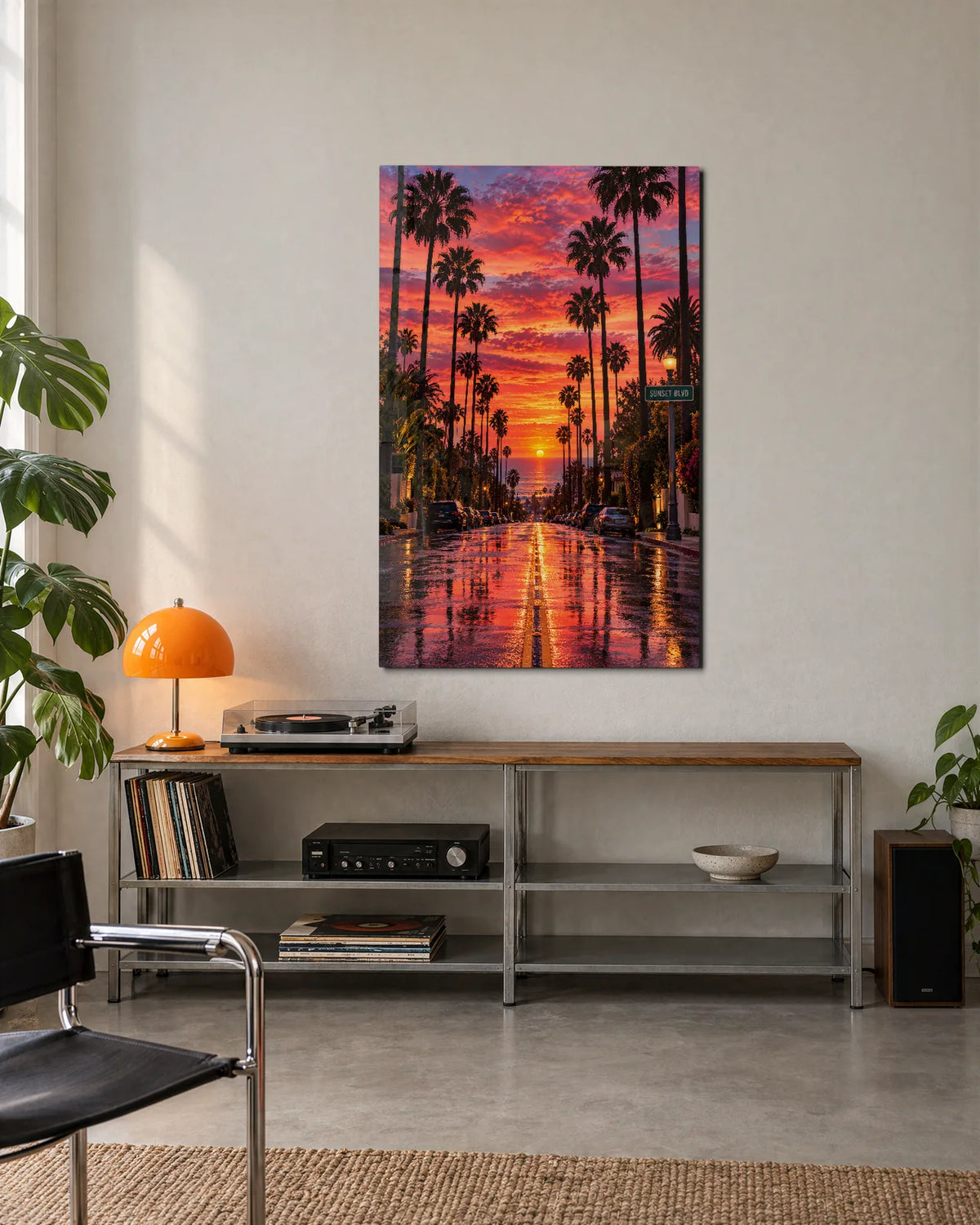 Palms to the Ocean — shown in a living space