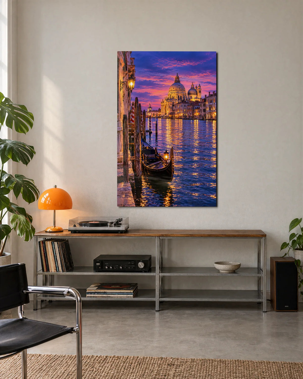 Gondola at Blue Hour — shown in a living space