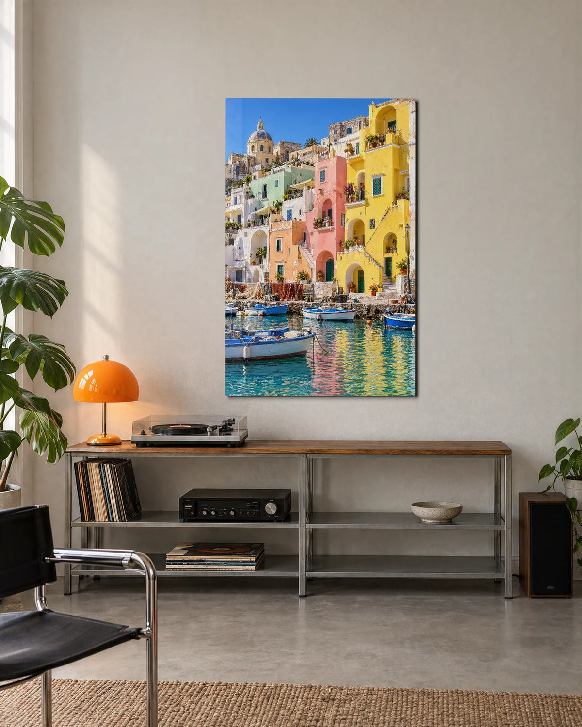 Procida Harbour — shown in a living space