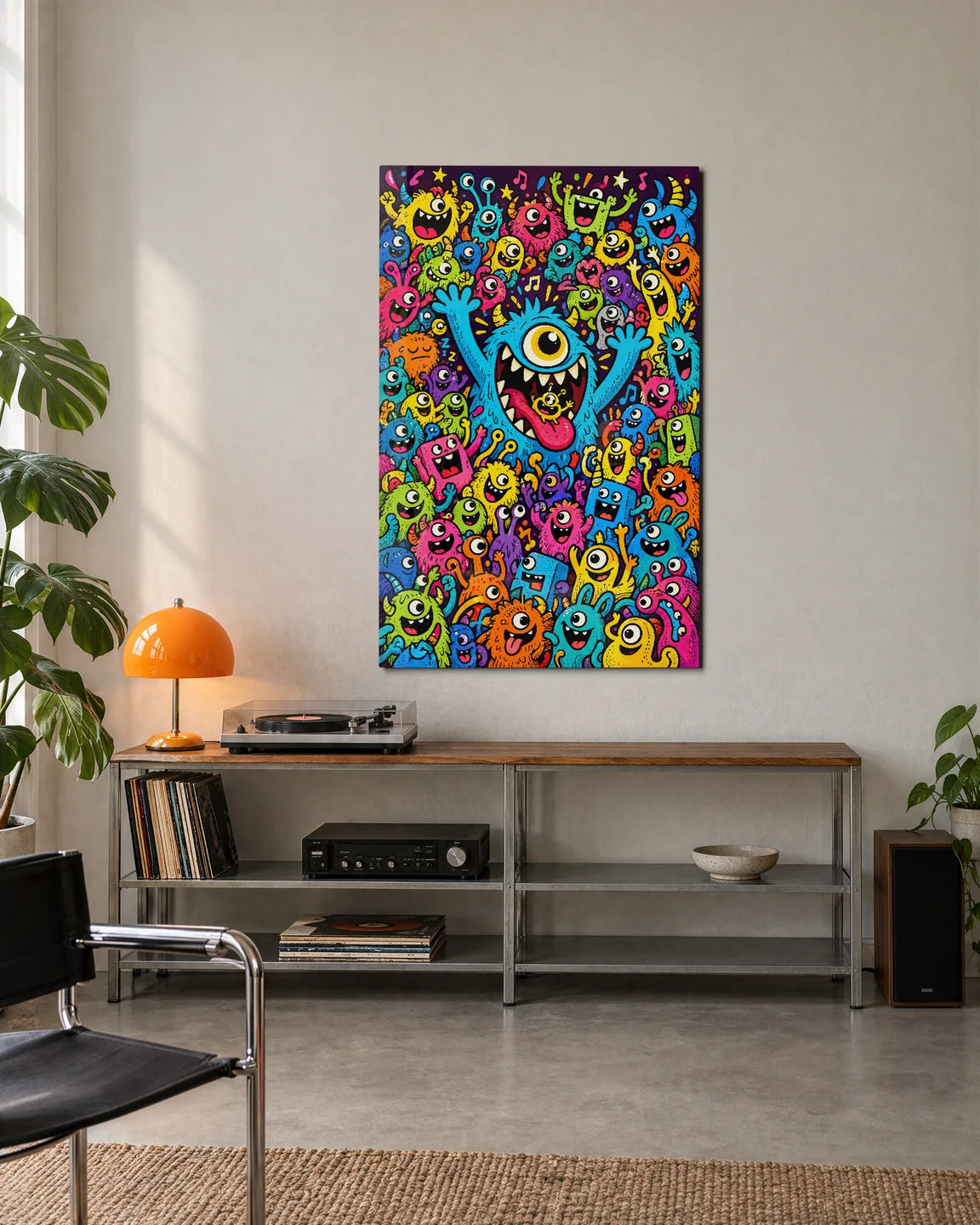 Monster Block Party — shown in a living space
