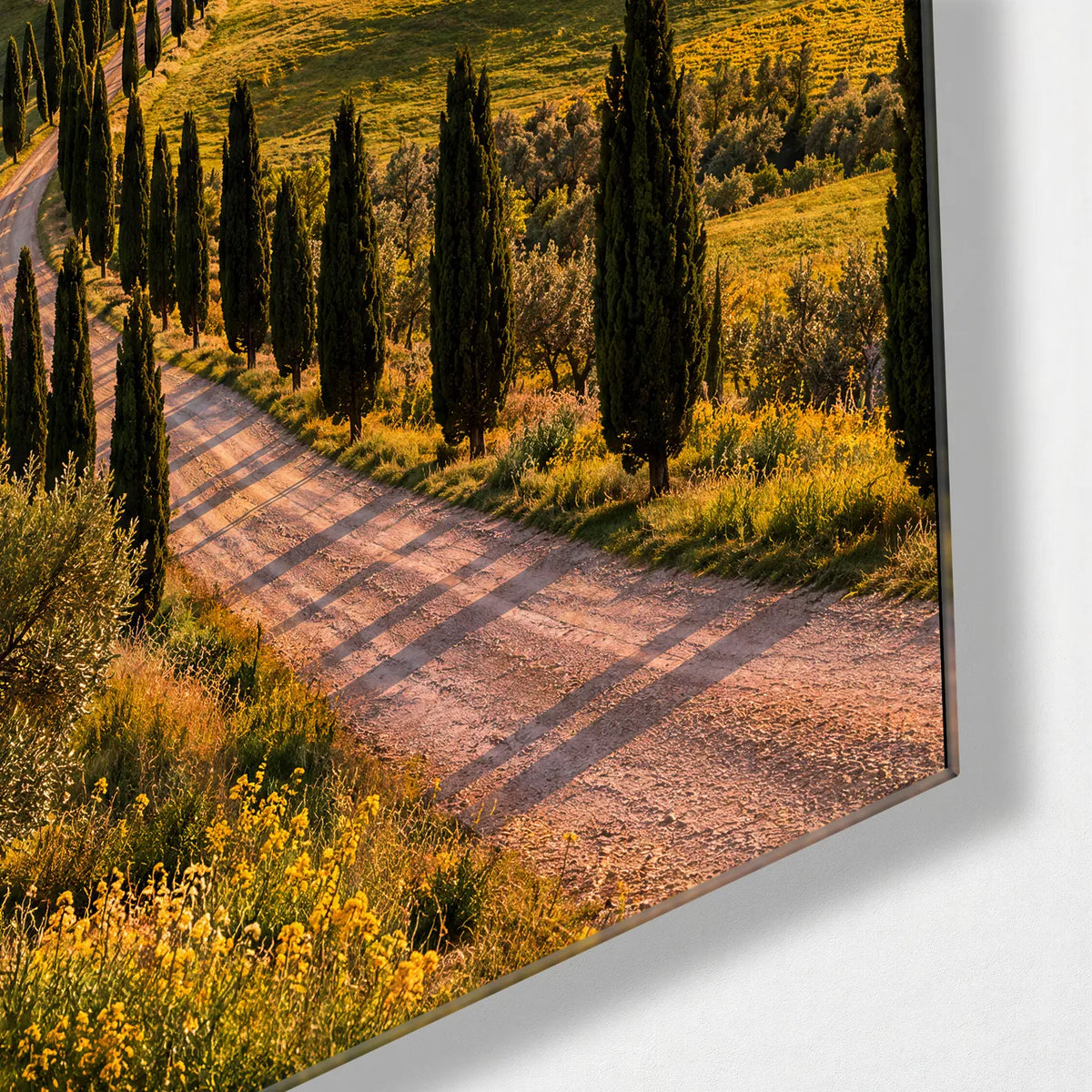 Cypress Hills Duo — corner detail of one glass panel