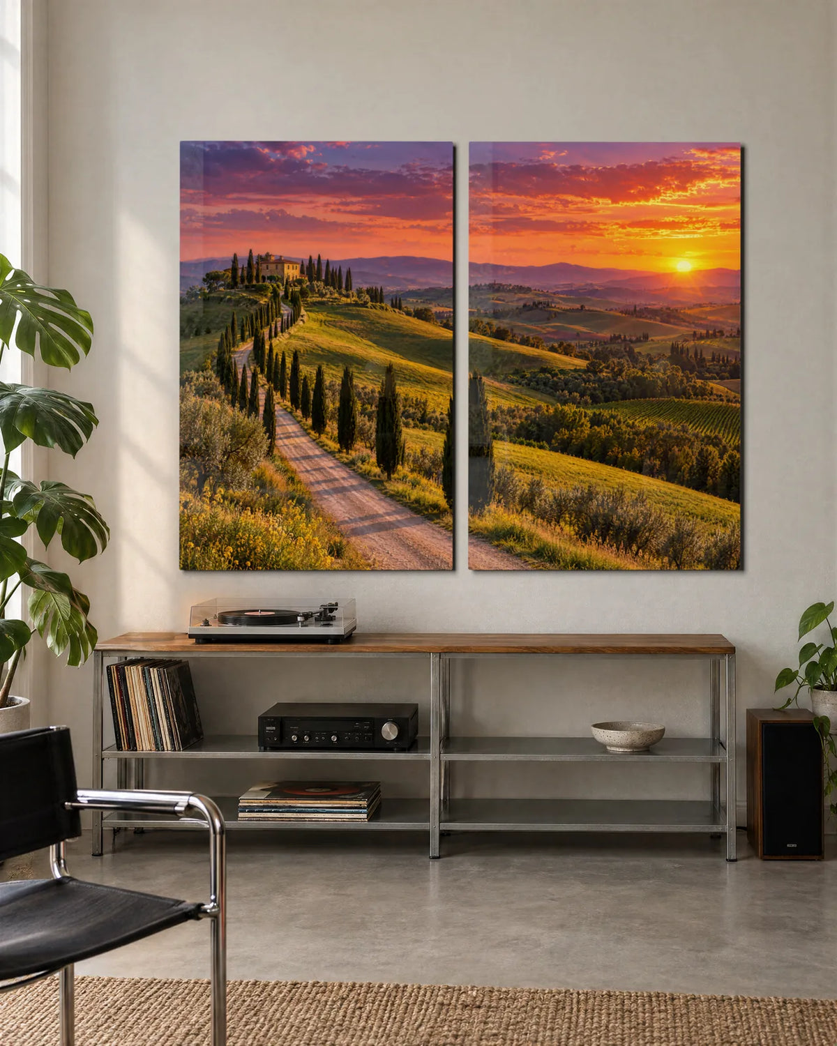 Cypress Hills Duo — 2-panel set shown in a living space