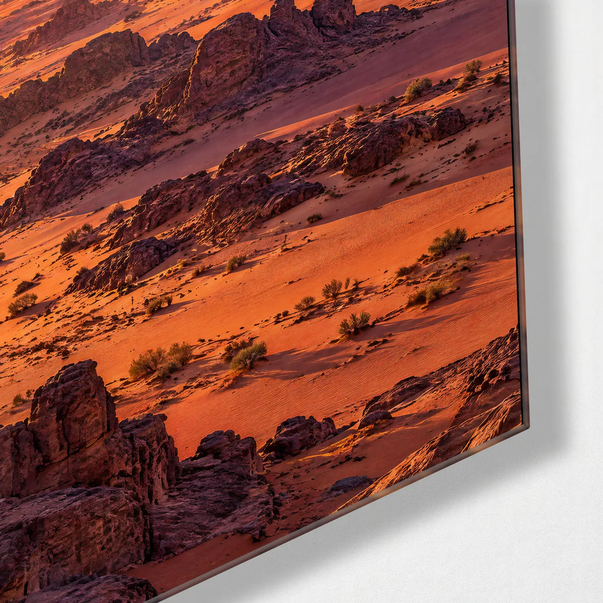 Wadi Rum Trio — corner detail of one glass panel