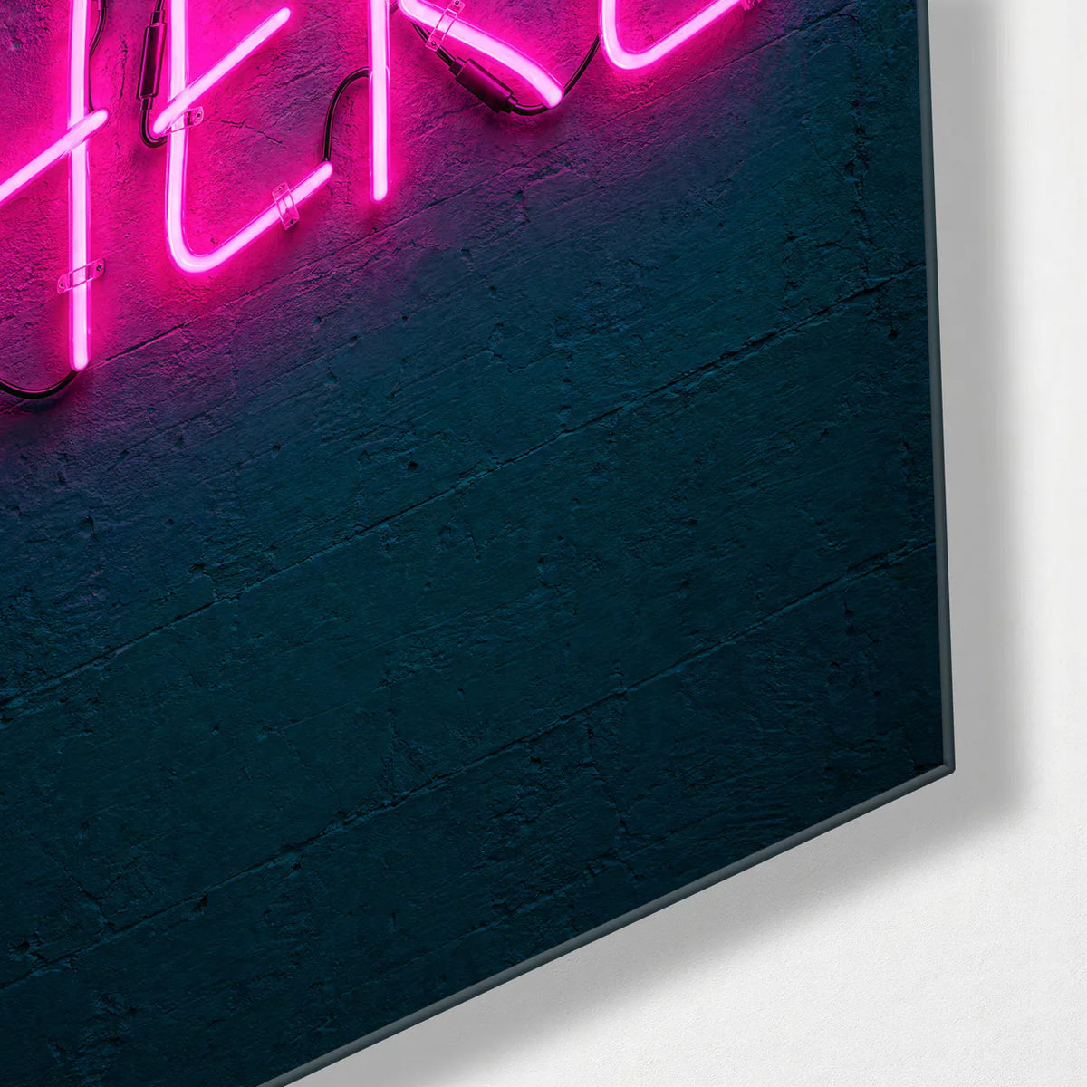 Here Now Always Trio — corner detail of one glass panel