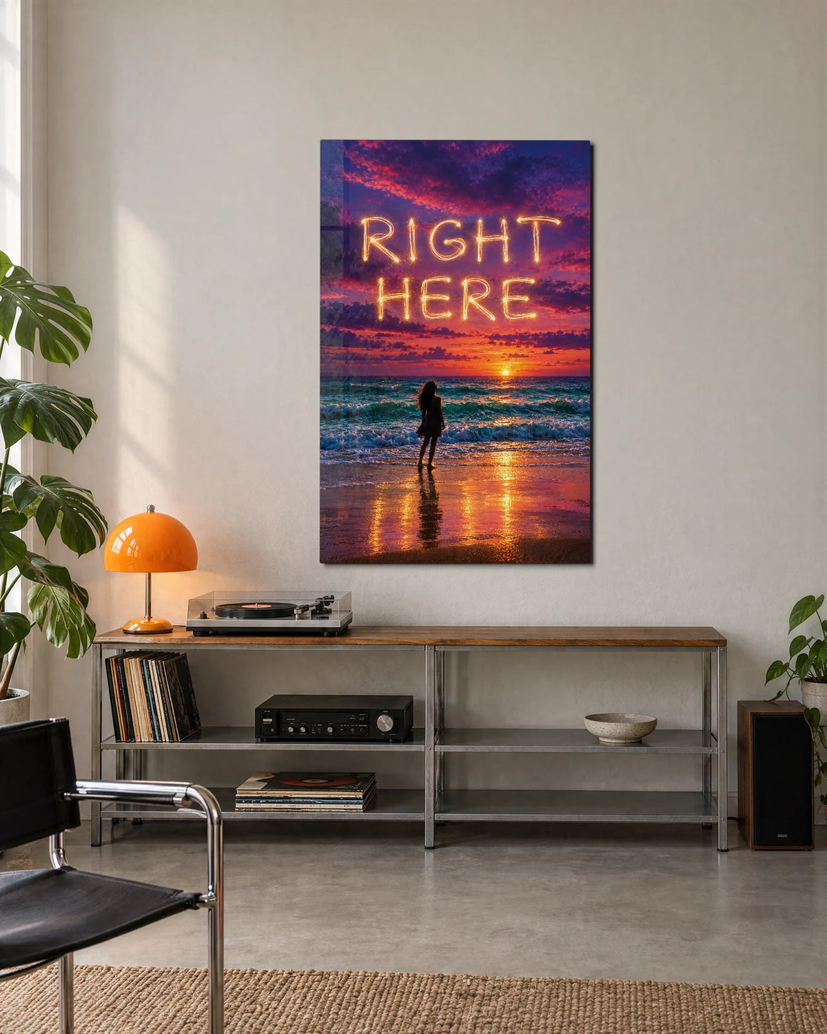 Right Here — shown in a living space