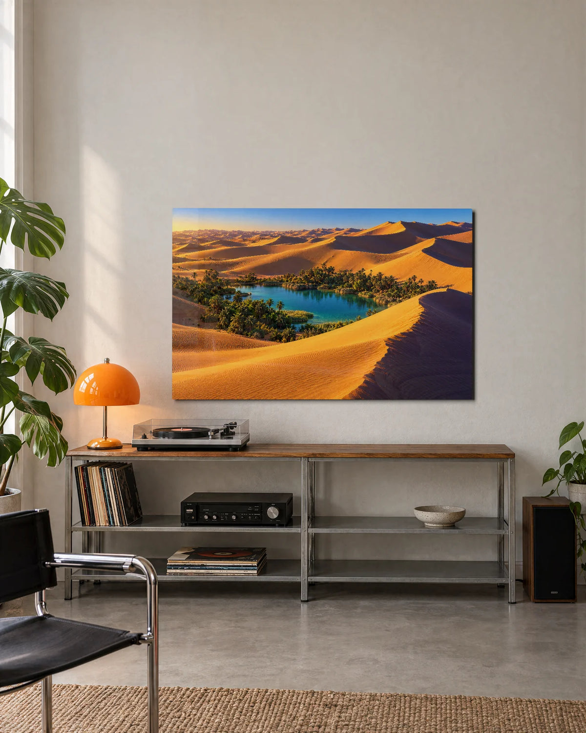 Oasis in the Dunes — shown in a living space