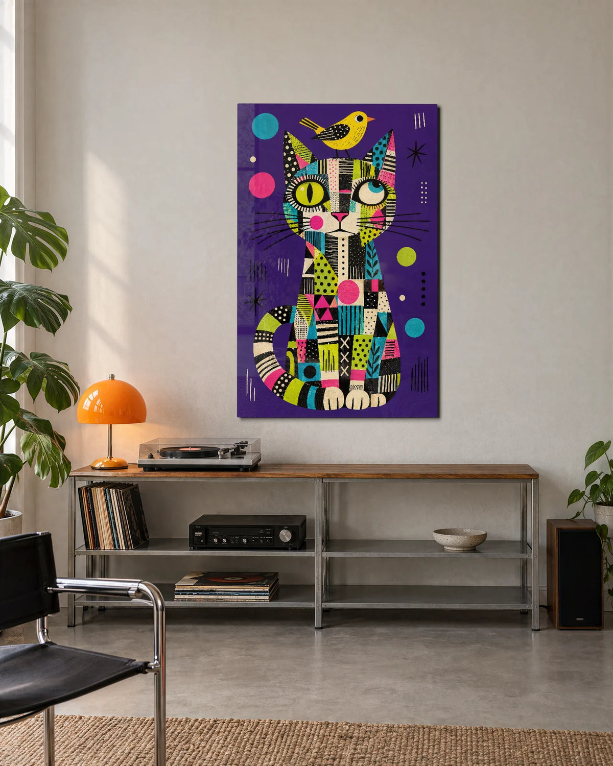 Cat with a Passenger — shown in a living space