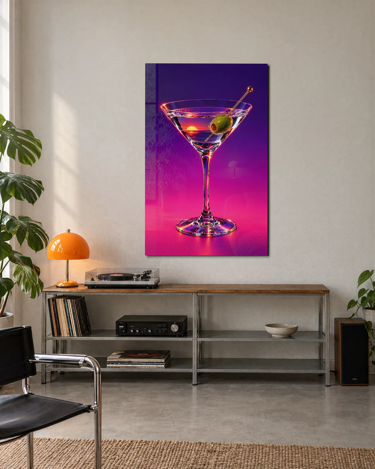 Martini at Sunset — shown in a living space