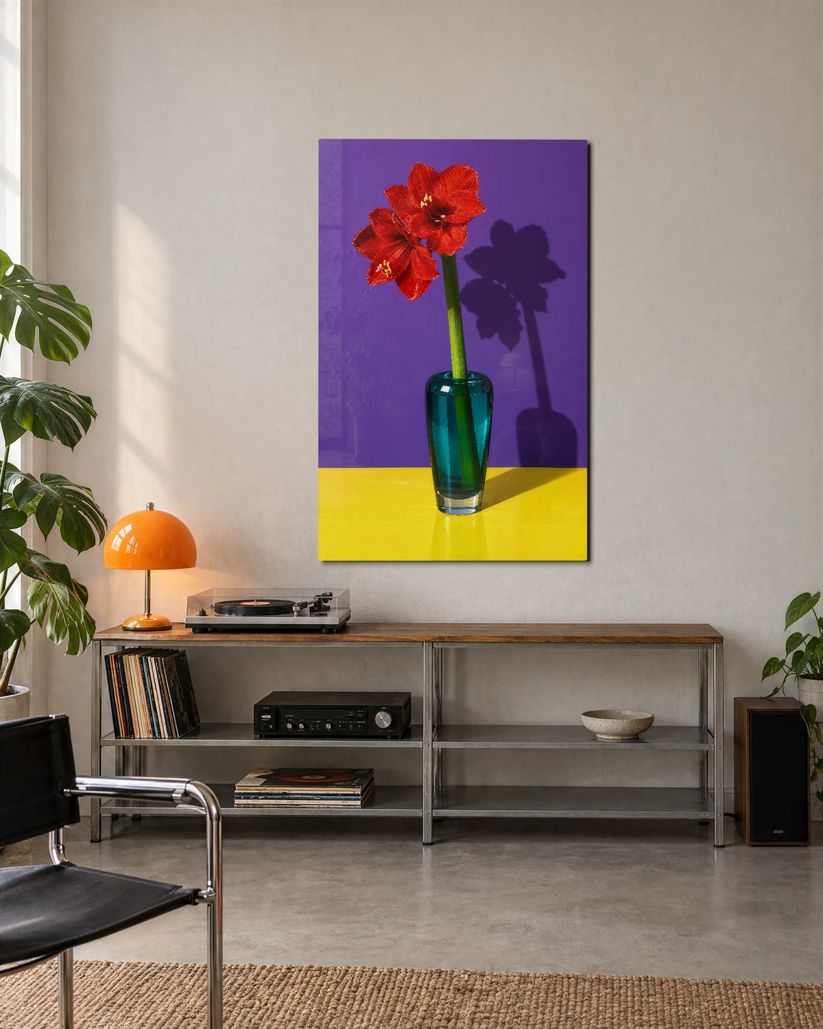 Amaryllis Colour Block — shown in a living space