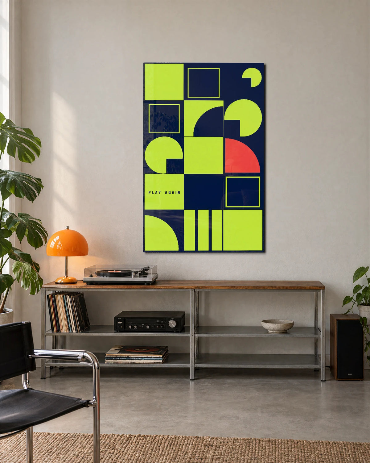 Play Again — shown in a living space