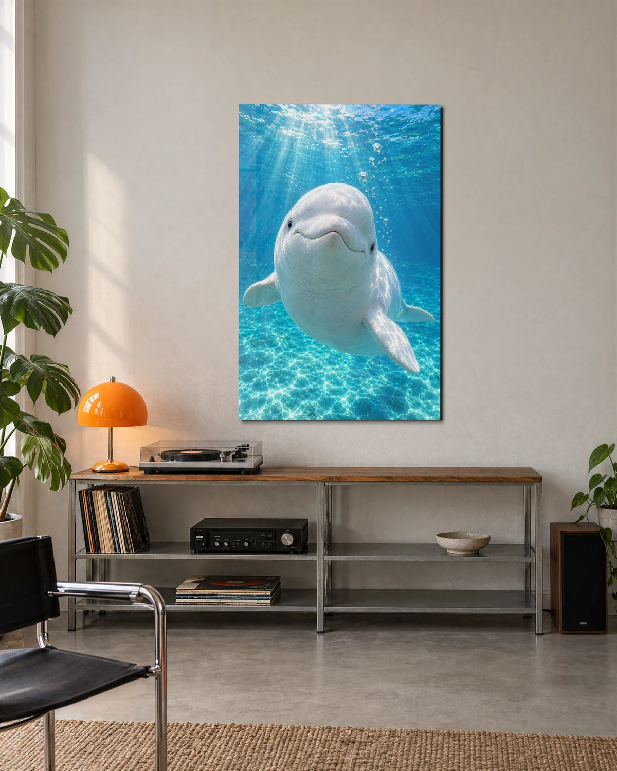 Beluga Smile — shown in a living space