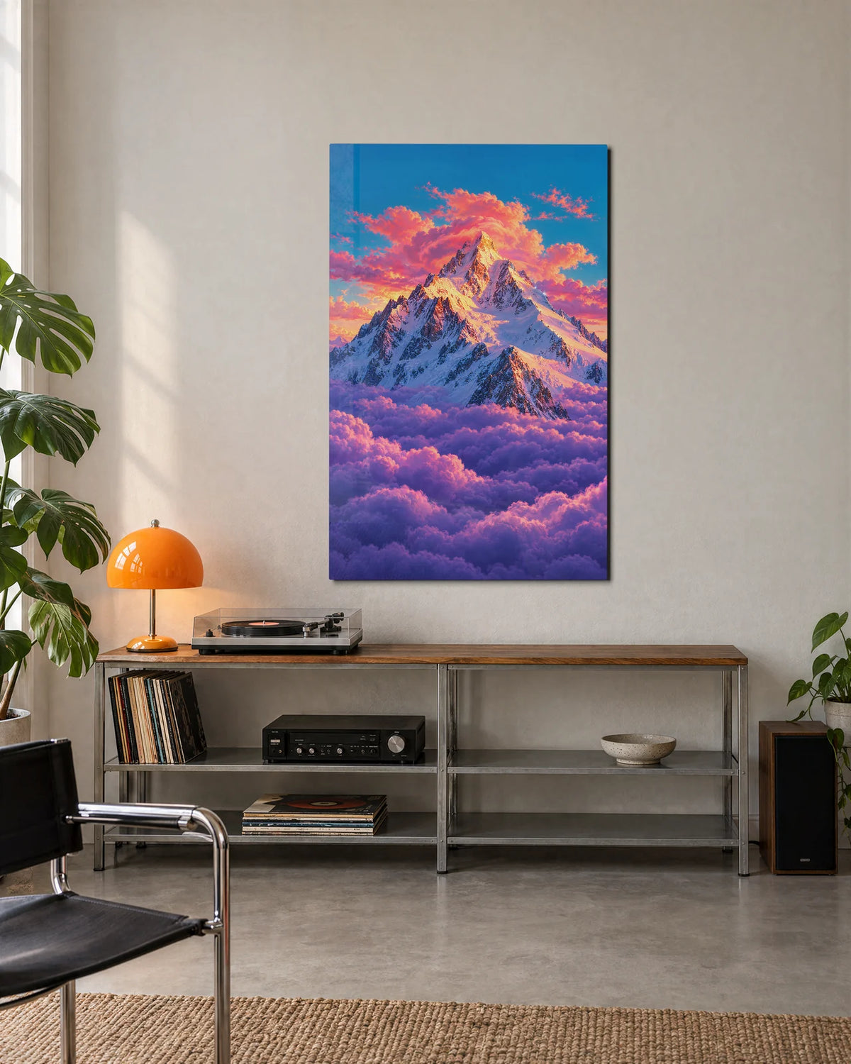 Peak Above the Clouds — shown in a living space