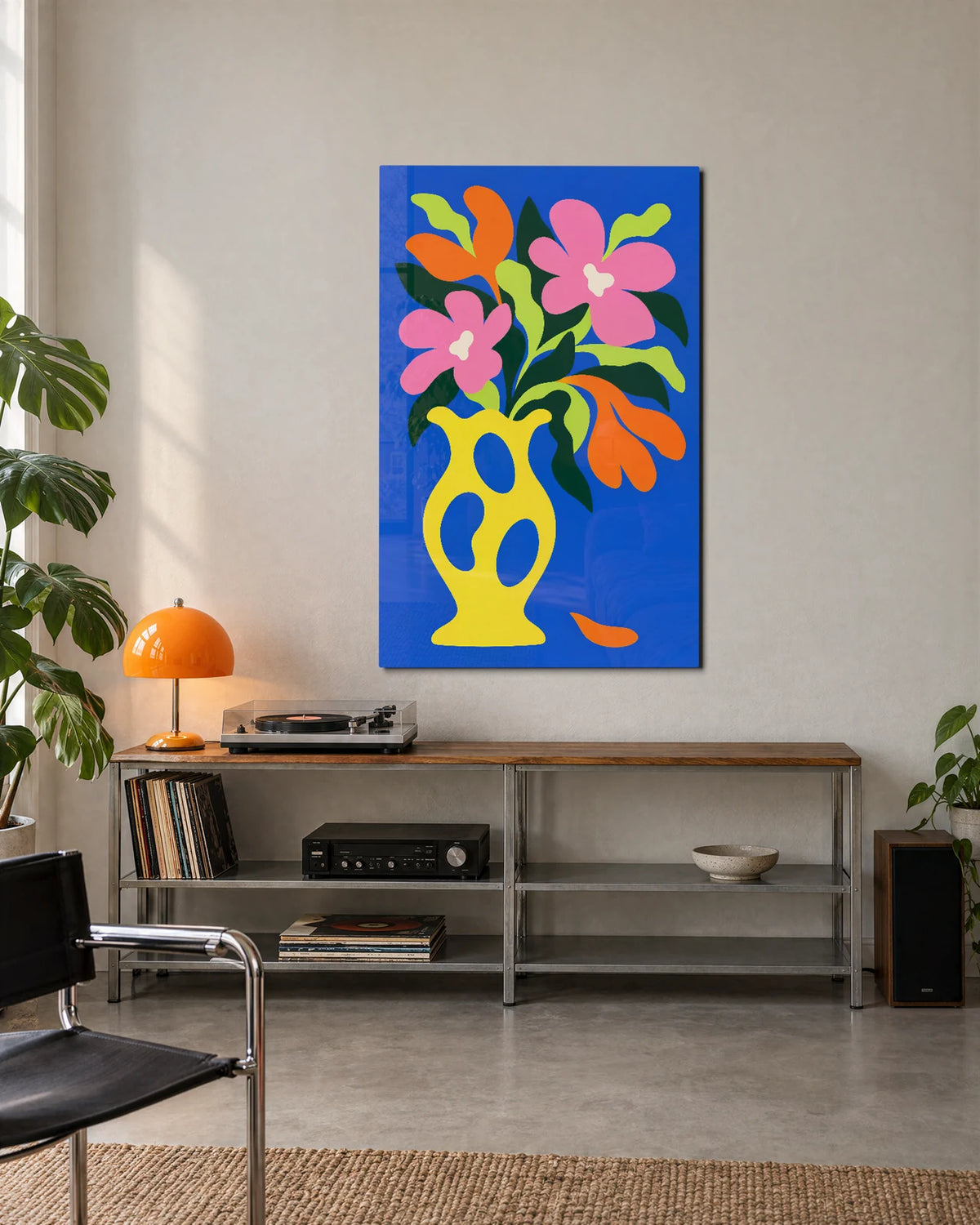 Bouquet Cut from Paper — shown in a living space