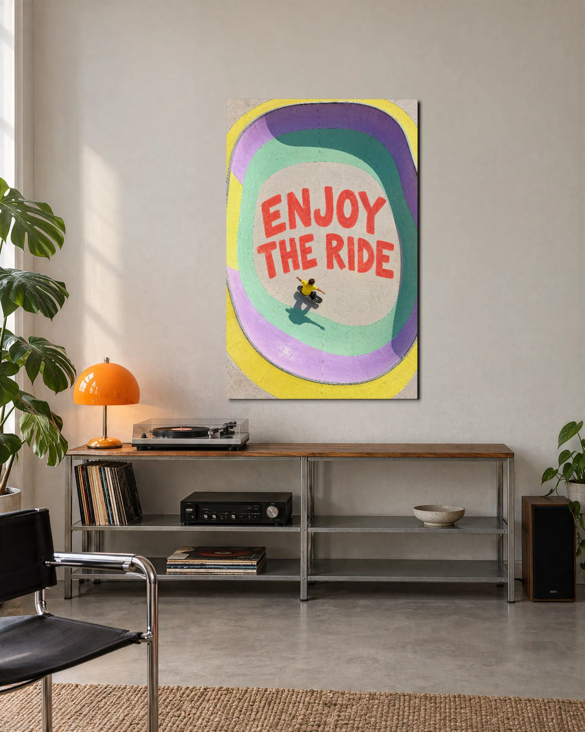 Enjoy the Ride Bowl — shown in a living space