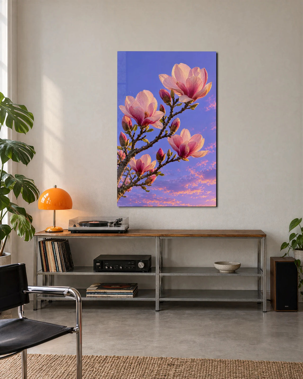 Magnolia Against the Sky — shown in a living space
