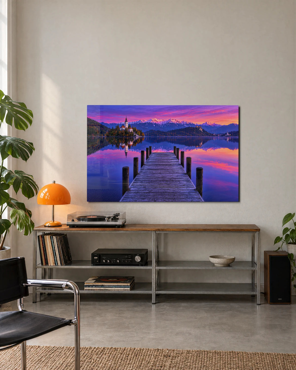 Bled at Dawn — shown in a living space
