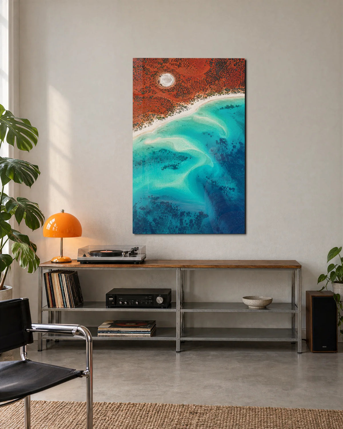 Red Coast Turquoise Sea — shown in a living space