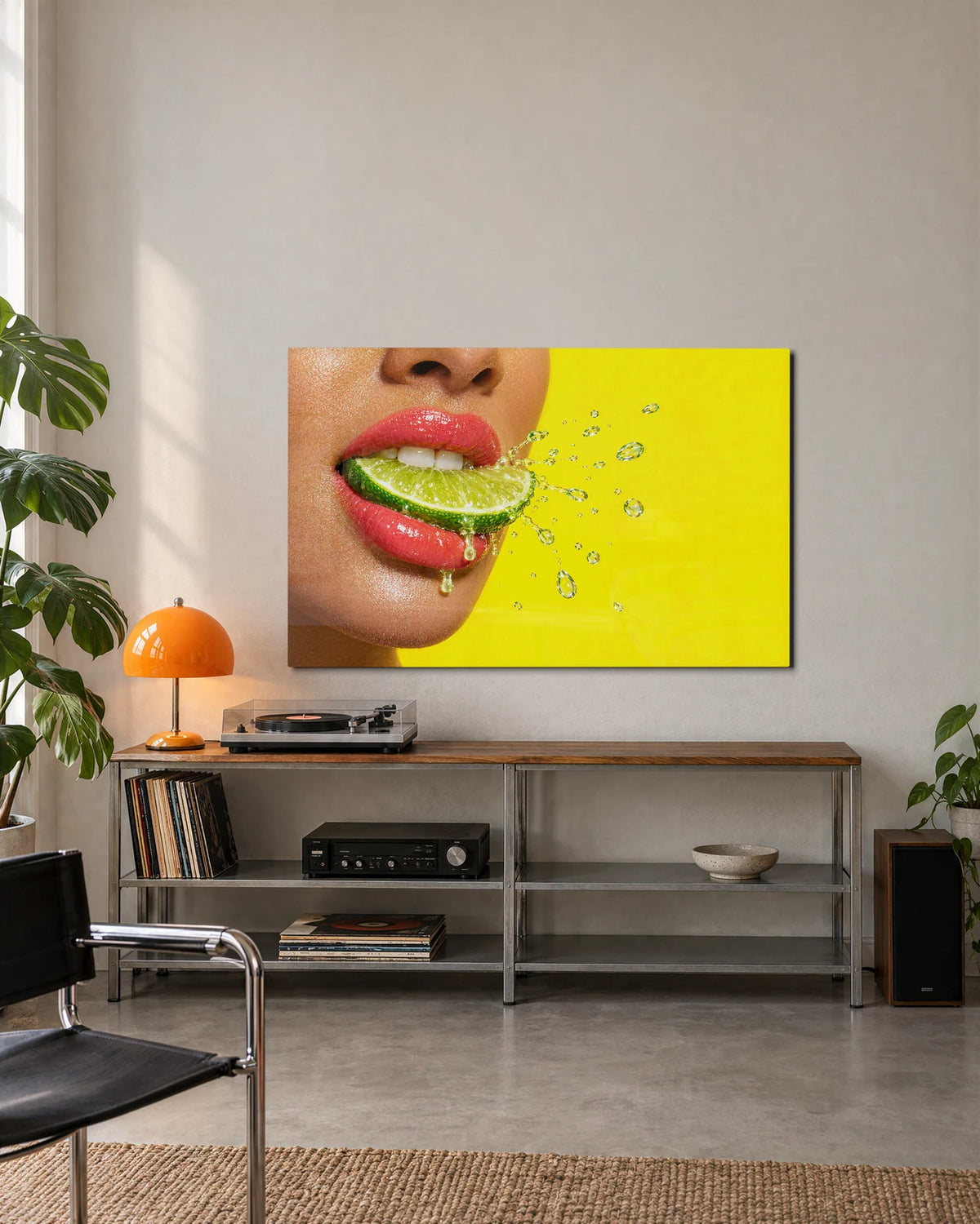 Lime and Lips — shown in a living space