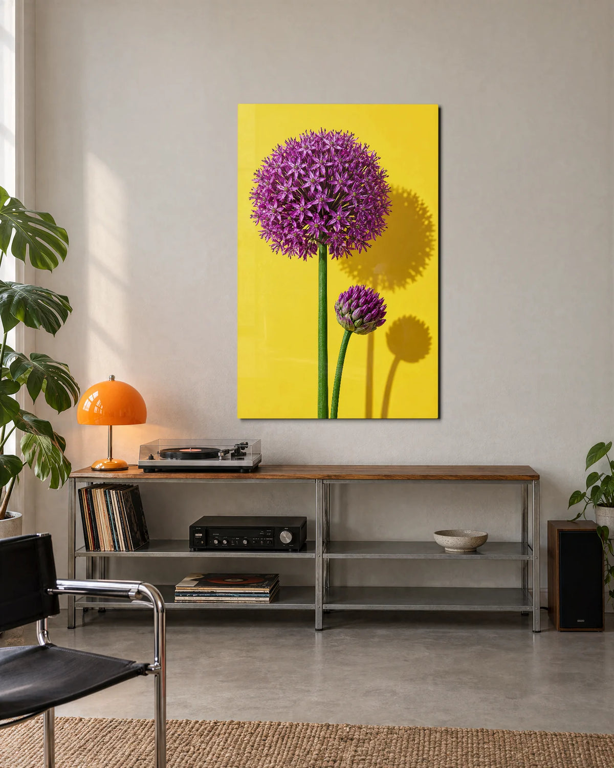 Allium on Lemon — shown in a living space