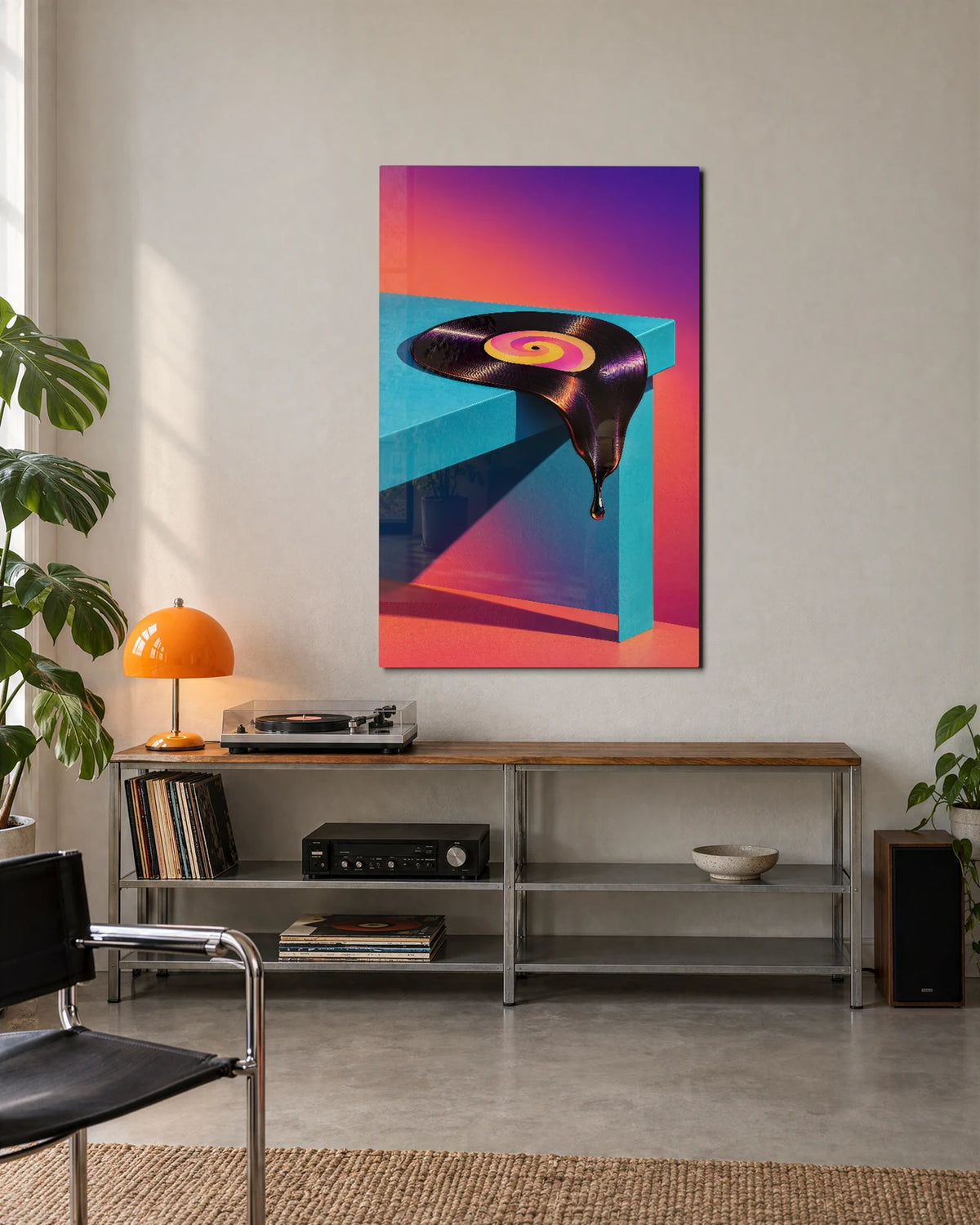 The Record Melts — shown in a living space
