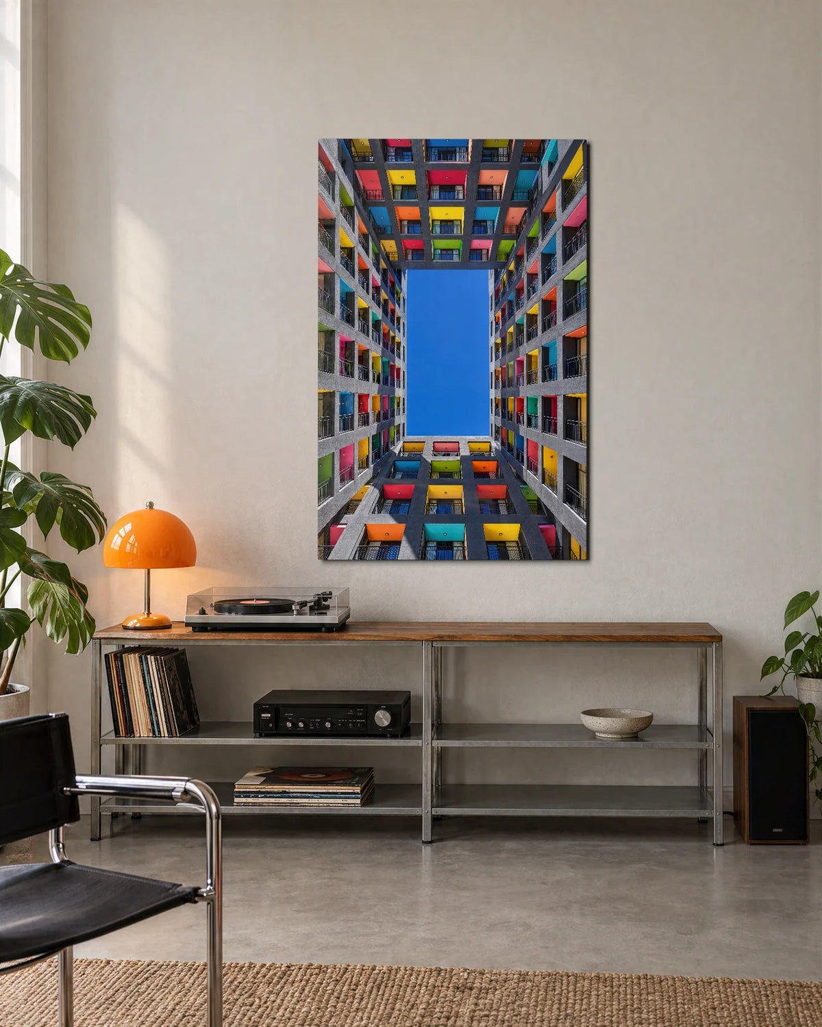 Courtyard of Colour — shown in a living space