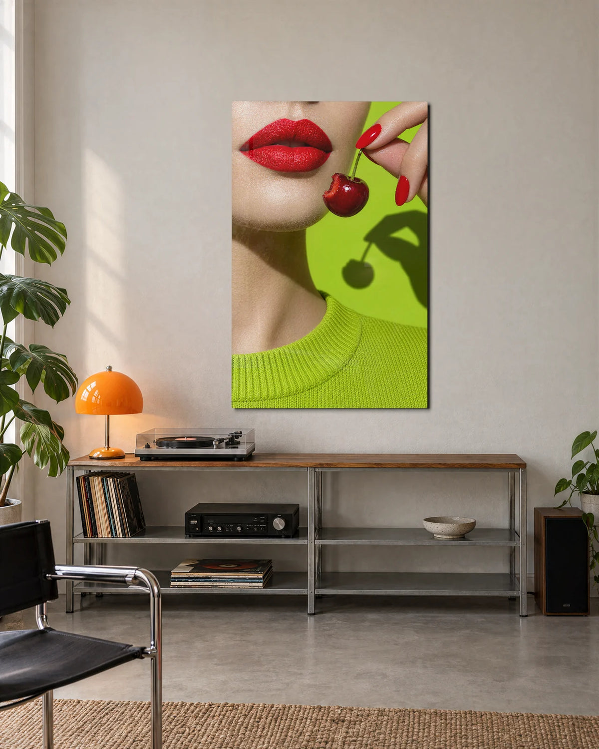 Cherry Lips — shown in a living space