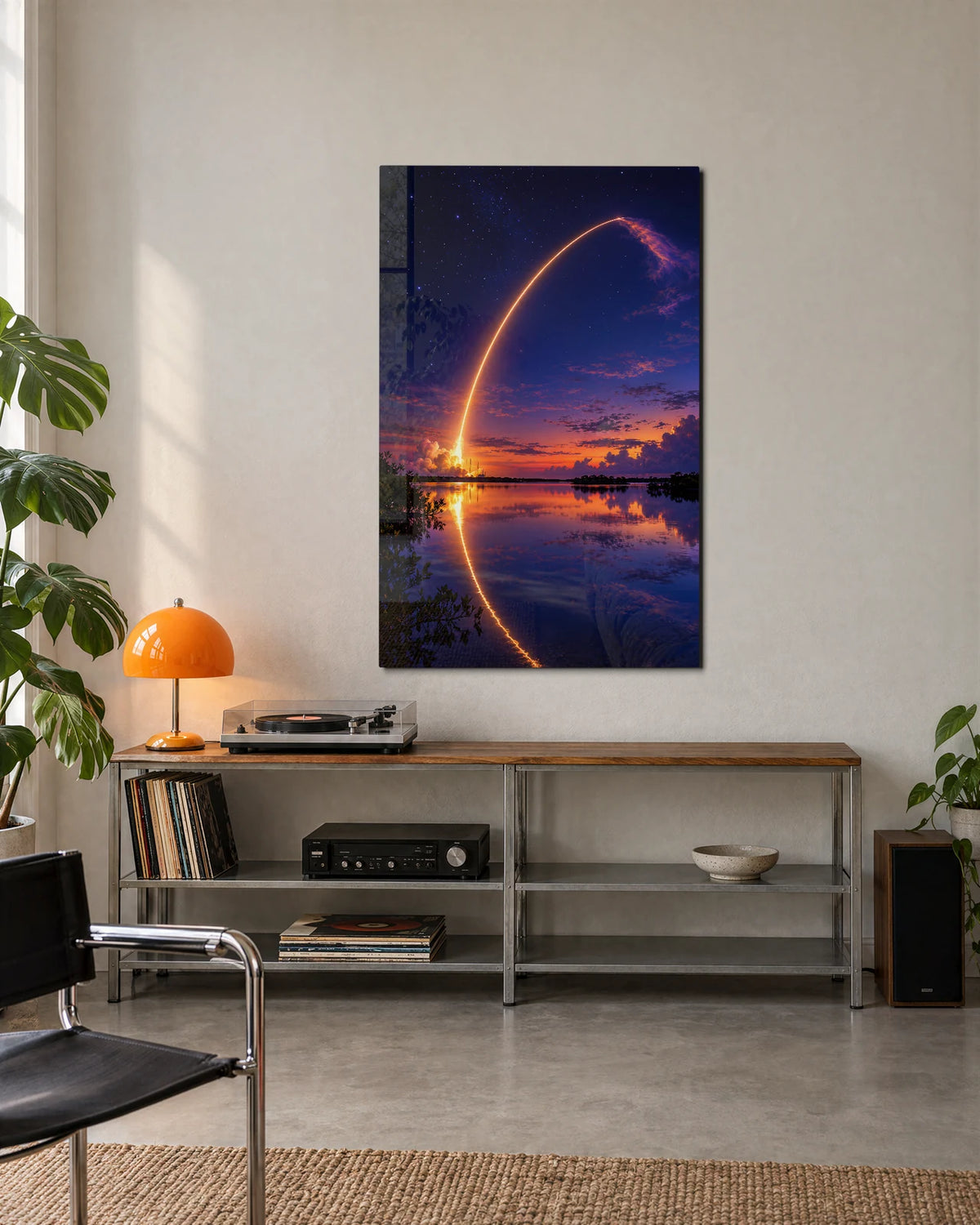 Launch Over the Lagoon — shown in a living space