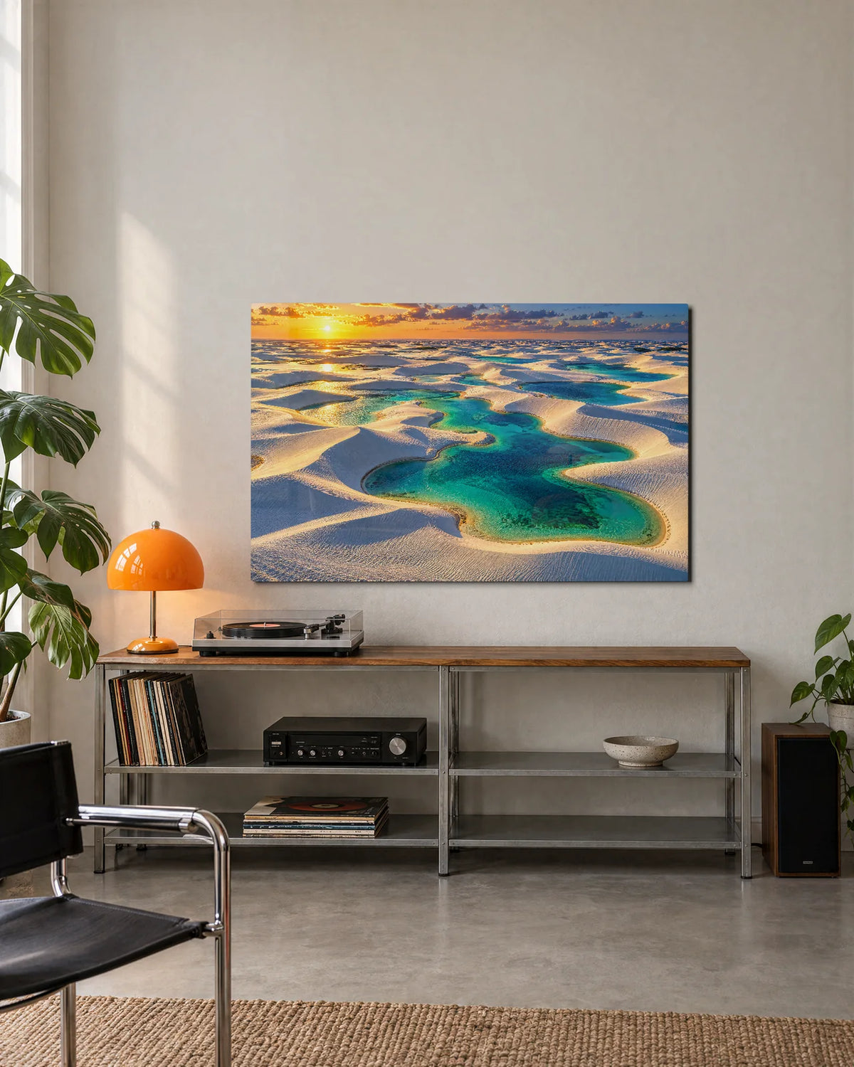 Lagoons in the Dunes — shown in a living space
